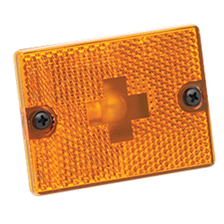 WESBAR Wesbar 003338 Clearance/Side Marker Lights With Reflex Lens - Replacement Lens, Amber 003338